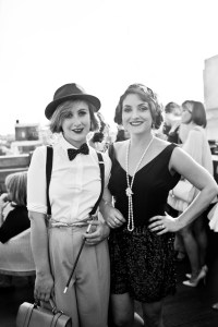 lady in bow tie and flapper