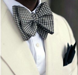 plaid bow tie