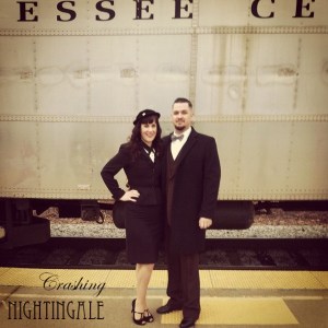 Mr. & Mrs. before boarding. 